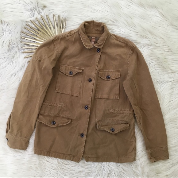 J. Crew Jackets & Blazers - J Crew Brown Brigadier Utility Jacket Pockets